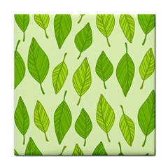 Autumn Background Boxes Green Leaf Face Towel by Wegoenart