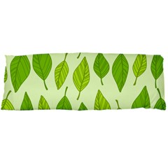 Autumn Background Boxes Green Leaf Body Pillow Case Dakimakura (two Sides)