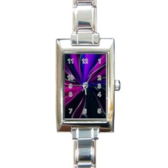 Abstract Background Lightning Rectangle Italian Charm Watch by Wegoenart