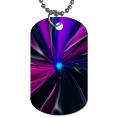 Abstract Background Lightning Dog Tag (one Side) by Wegoenart