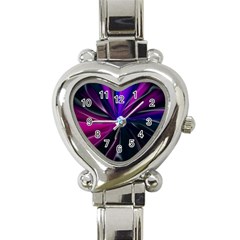 Abstract Background Lightning Heart Italian Charm Watch by Wegoenart