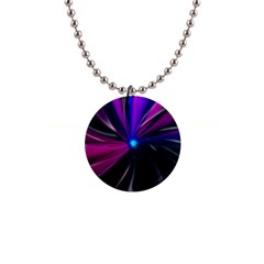 Abstract Background Lightning 1  Button Necklace