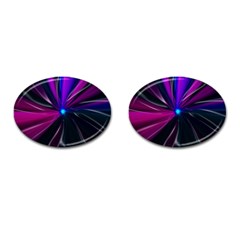 Abstract Background Lightning Cufflinks (oval) by Wegoenart