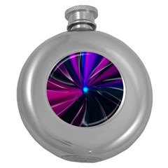 Abstract Background Lightning Round Hip Flask (5 Oz) by Wegoenart