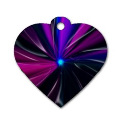 Abstract Background Lightning Dog Tag Heart (two Sides) by Wegoenart