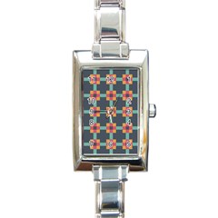 Art Vintage Background Abstract Rectangle Italian Charm Watch by Wegoenart