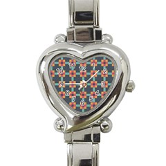 Art Vintage Background Abstract Heart Italian Charm Watch by Wegoenart