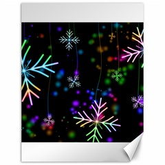 Snowflakes Snow Winter Christmas Canvas 12  X 16  by Wegoenart