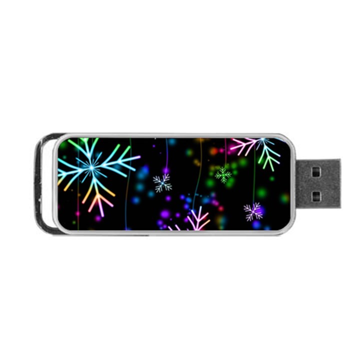 Snowflakes Snow Winter Christmas Portable USB Flash (Two Sides)