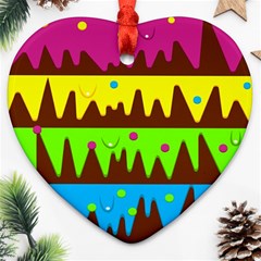 Illustration Abstract Graphic Heart Ornament (two Sides) by Wegoenart