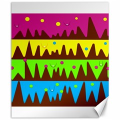 Illustration Abstract Graphic Canvas 8  X 10  by Wegoenart