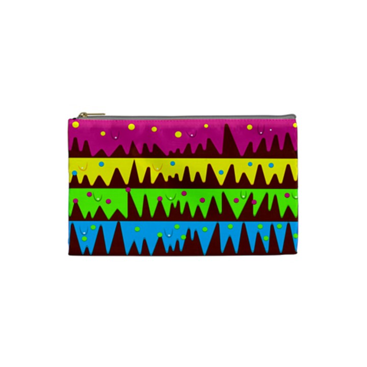 Illustration Abstract Graphic Cosmetic Bag (Small)