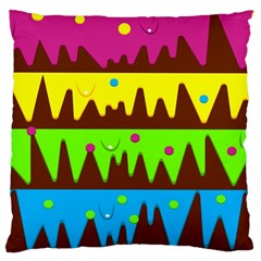 Illustration Abstract Graphic Large Cushion Case (one Side) by Wegoenart