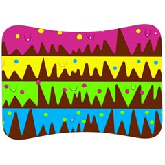 Illustration Abstract Graphic Velour Seat Head Rest Cushion by Wegoenart