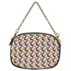 Background Abstract Geometric Chain Purse (one Side)