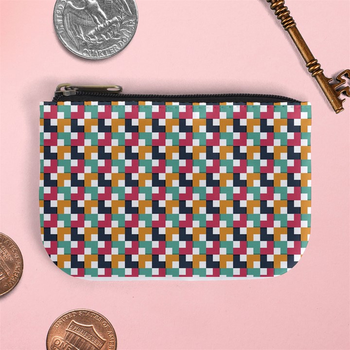 Background Abstract Geometric Mini Coin Purse