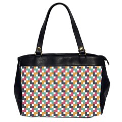 Background Abstract Geometric Oversize Office Handbag (2 Sides) by Wegoenart