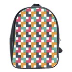 Background Abstract Geometric School Bag (XL) Front