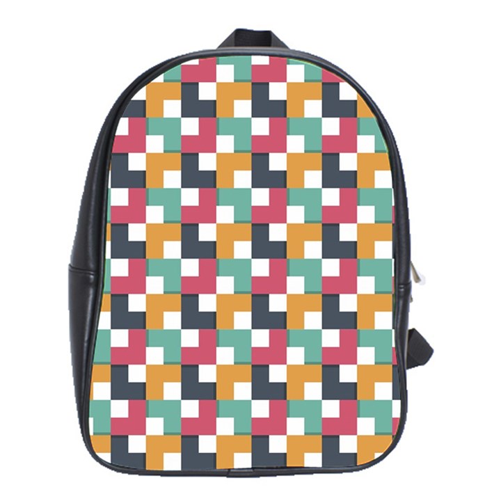 Background Abstract Geometric School Bag (XL)