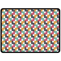 Background Abstract Geometric Double Sided Fleece Blanket (large)  by Wegoenart