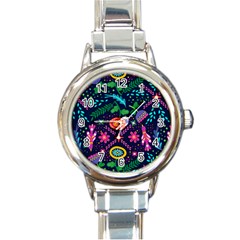 Pattern Nature Design Patterns Round Italian Charm Watch by Wegoenart