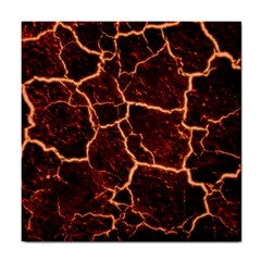 Lava Cracked Background Fire Tile Coasters by Wegoenart