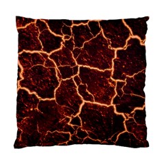 Lava Cracked Background Fire Standard Cushion Case (two Sides) by Wegoenart