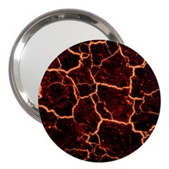 Lava Cracked Background Fire 3  Handbag Mirrors by Wegoenart