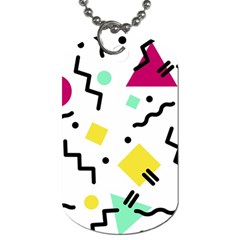 Background Abstract Art Dog Tag (one Side) by Wegoenart