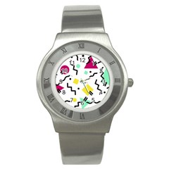 Background Abstract Art Stainless Steel Watch by Wegoenart