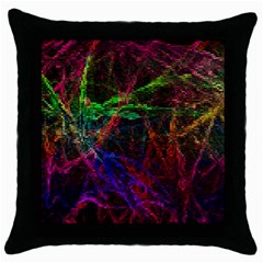 Background Abstract Cubes Square Throw Pillow Case (black) by Wegoenart