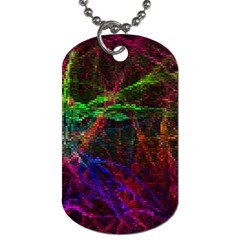 Background Abstract Cubes Square Dog Tag (two Sides) by Wegoenart