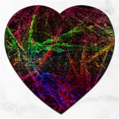 Background Abstract Cubes Square Jigsaw Puzzle (heart) by Wegoenart