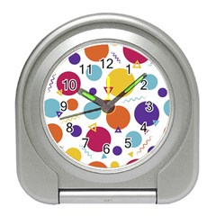 Background Background Polka Dot Travel Alarm Clock by Wegoenart