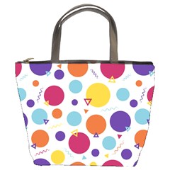 Background Background Polka Dot Bucket Bag