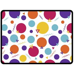 Background Background Polka Dot Fleece Blanket (large)  by Wegoenart