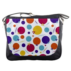 Background Background Polka Dot Messenger Bag by Wegoenart