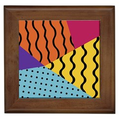 Background Abstract Memphis Framed Tiles