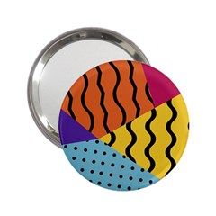 Background Abstract Memphis 2 25  Handbag Mirrors by Wegoenart