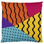 Background Abstract Memphis Large Flano Cushion Case (Two Sides) Front