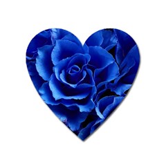 Blue Roses Flowers Plant Romance Heart Magnet by Wegoenart