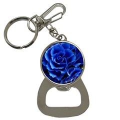 Blue Roses Flowers Plant Romance Bottle Opener Key Chains by Wegoenart