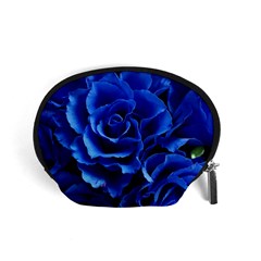 Blue Roses Flowers Plant Romance Accessory Pouch (small) by Wegoenart