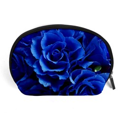 Blue Roses Flowers Plant Romance Accessory Pouch (large) by Wegoenart