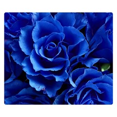 Blue Roses Flowers Plant Romance Double Sided Flano Blanket (small)  by Wegoenart