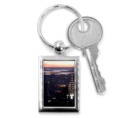 New York Manhattan Evening Dusk Key Chains (rectangle)  by Wegoenart