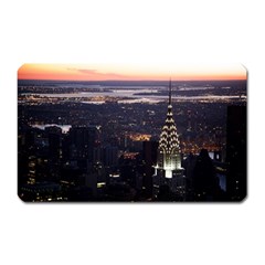 New York Manhattan Evening Dusk Magnet (rectangular) by Wegoenart