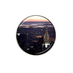 New York Manhattan Evening Dusk Hat Clip Ball Marker by Wegoenart