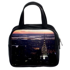 New York Manhattan Evening Dusk Classic Handbag (two Sides) by Wegoenart