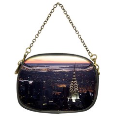 New York Manhattan Evening Dusk Chain Purse (two Sides) by Wegoenart